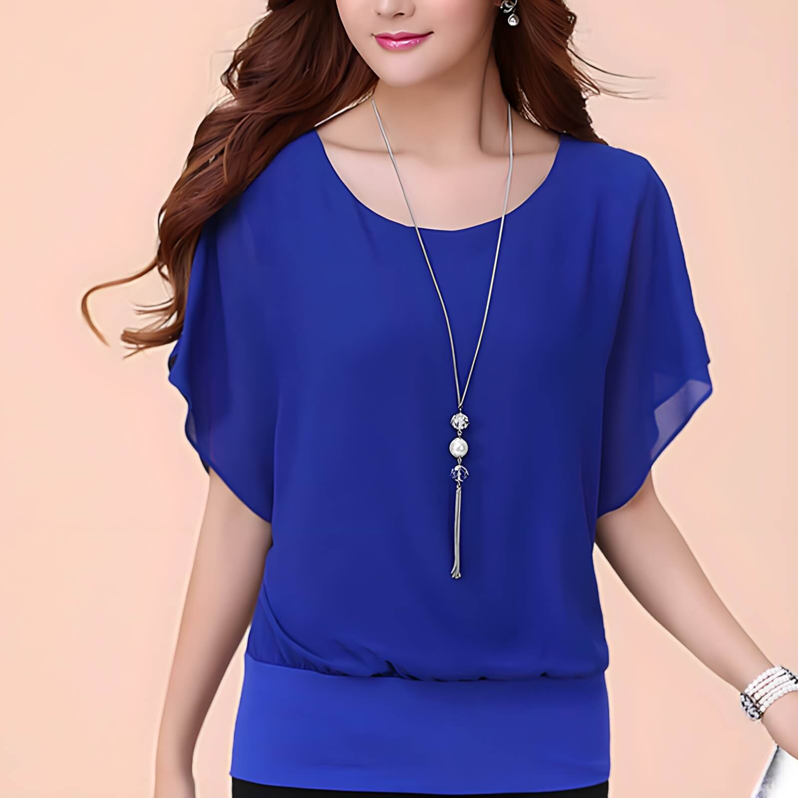 Blouse en Chiffon Nemélia