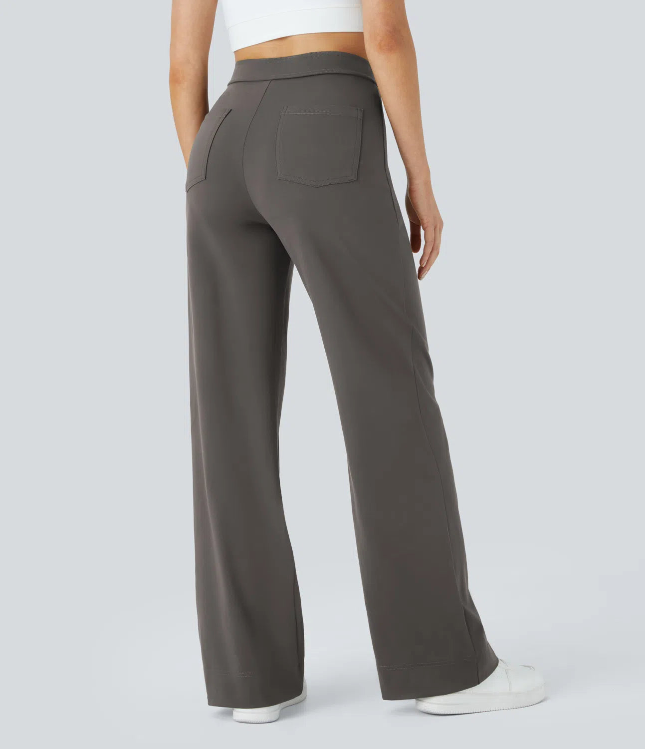 Chic High-Waisted und Elastische Hose