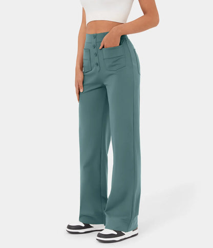 Chic High-Waisted und Elastische Hose