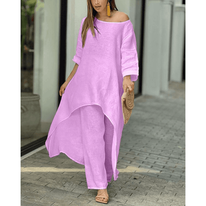 Ensemble Long en Lin pour Femme Friselle