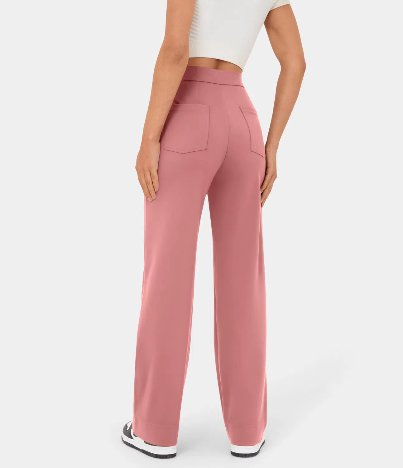 Chic High-Waisted und Elastische Hose