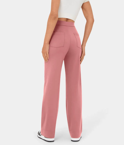 Chic High-Waisted und Elastische Hose