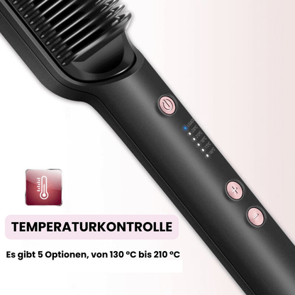 PRO 5-in-1 Glättungsbürste - Glättet, Trocknet, Hydriert, Frisiert und Anti-Frizz