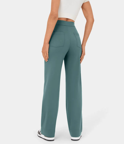 Chic High-Waisted und Elastische Hose