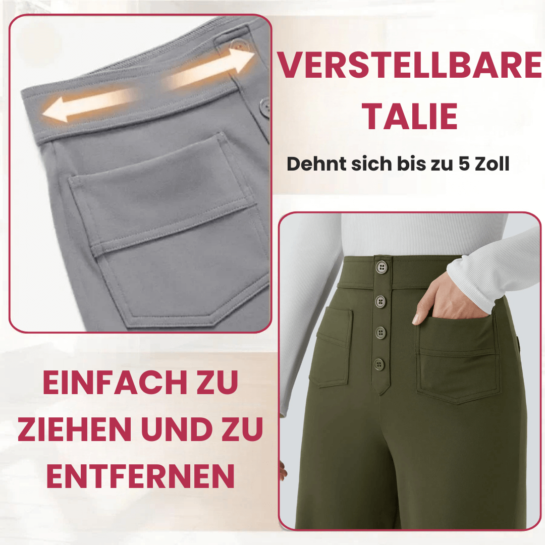 Chic High-Waisted und Elastische Hose