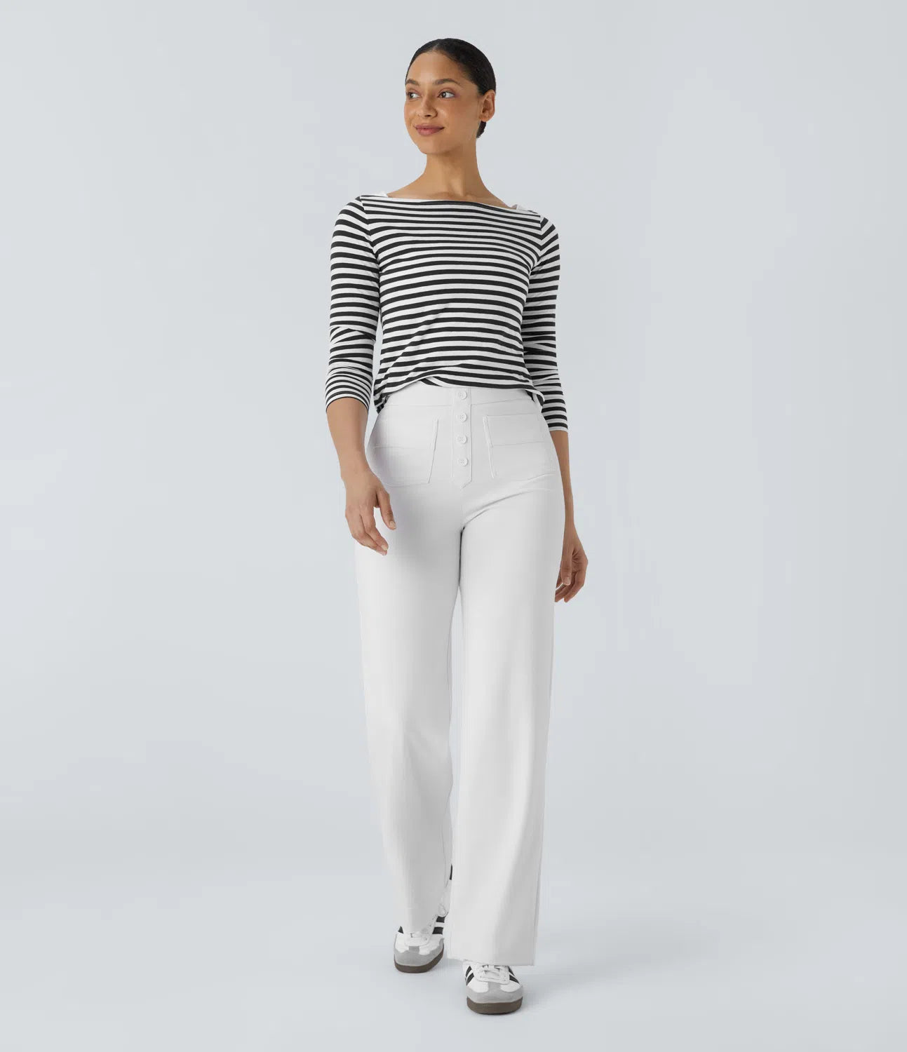 Chic High-Waisted und Elastische Hose