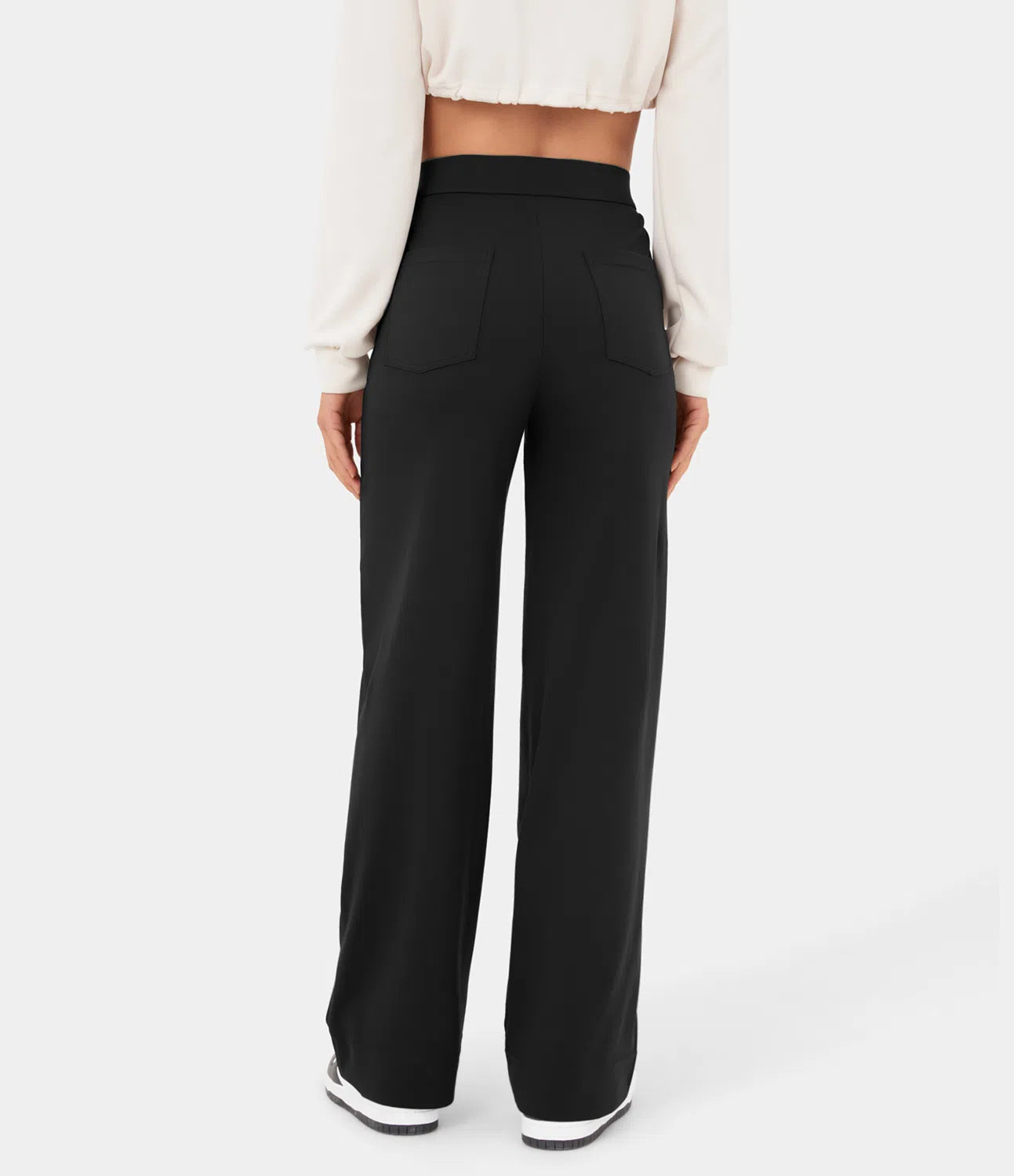 Chic High-Waisted und Elastische Hose