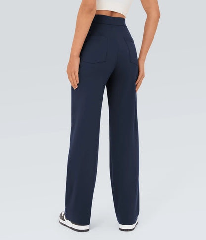 Chic High-Waisted und Elastische Hose