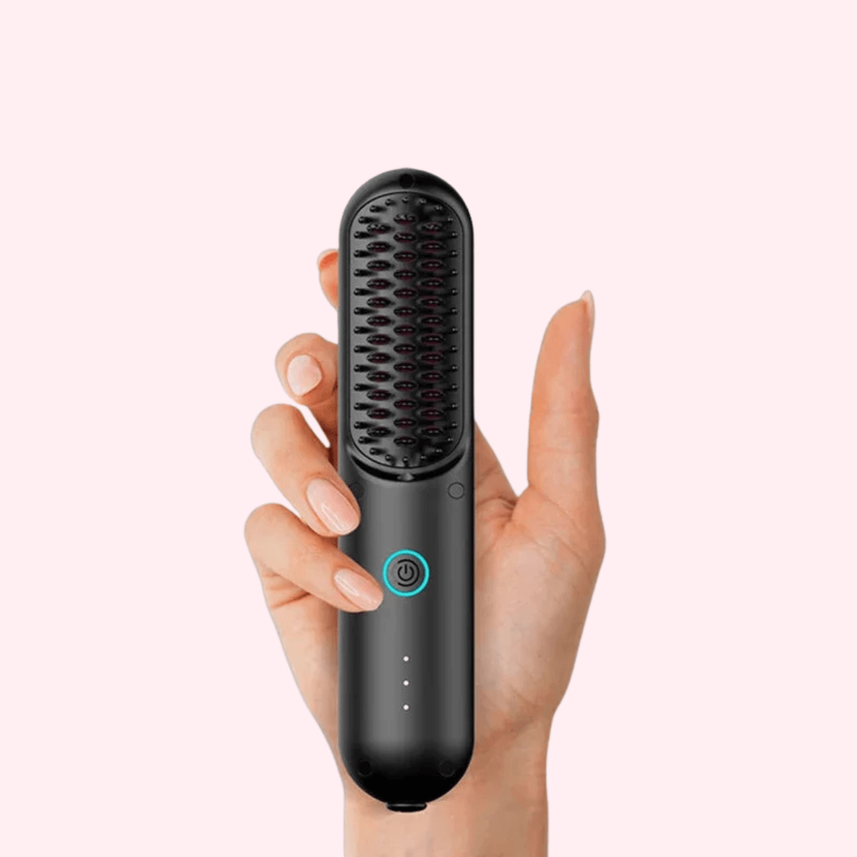 GlamWave Brosse Lissante Portable et Rechargeable