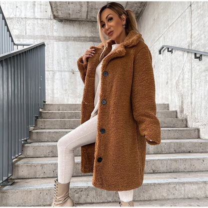 Manteau Long Teddy