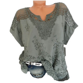 Blouse en Cachemire avec Détails en Dentelle Lantana