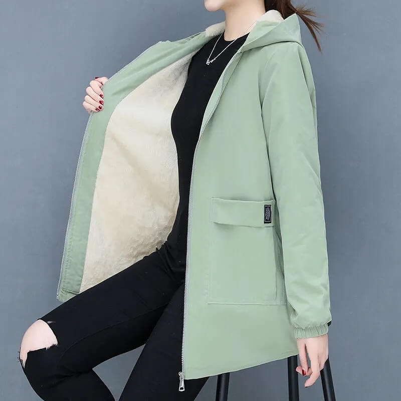 Parka Doublée en Laine Agnes