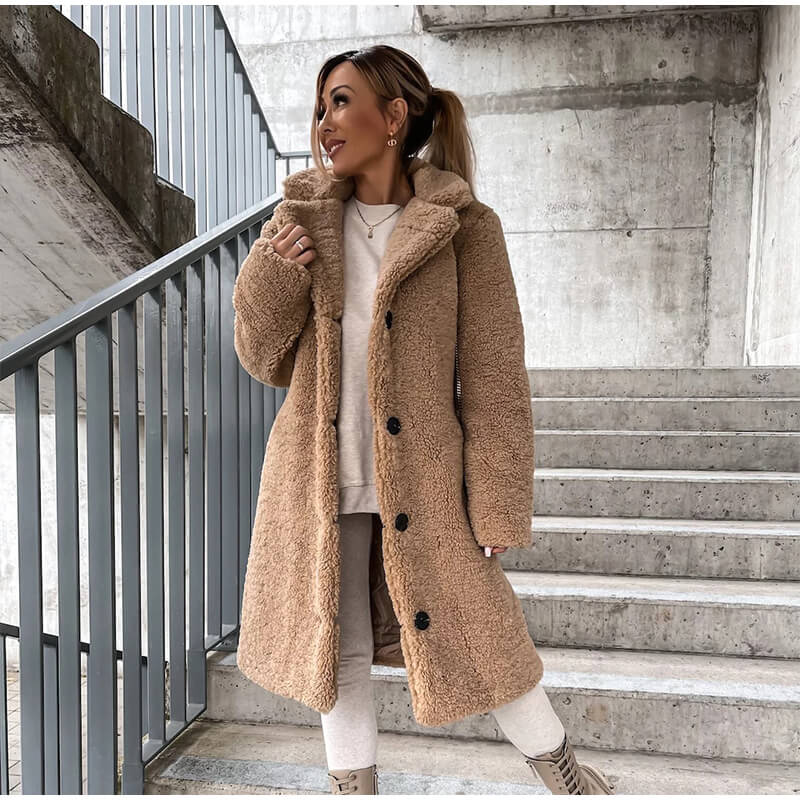 Manteau Long Teddy